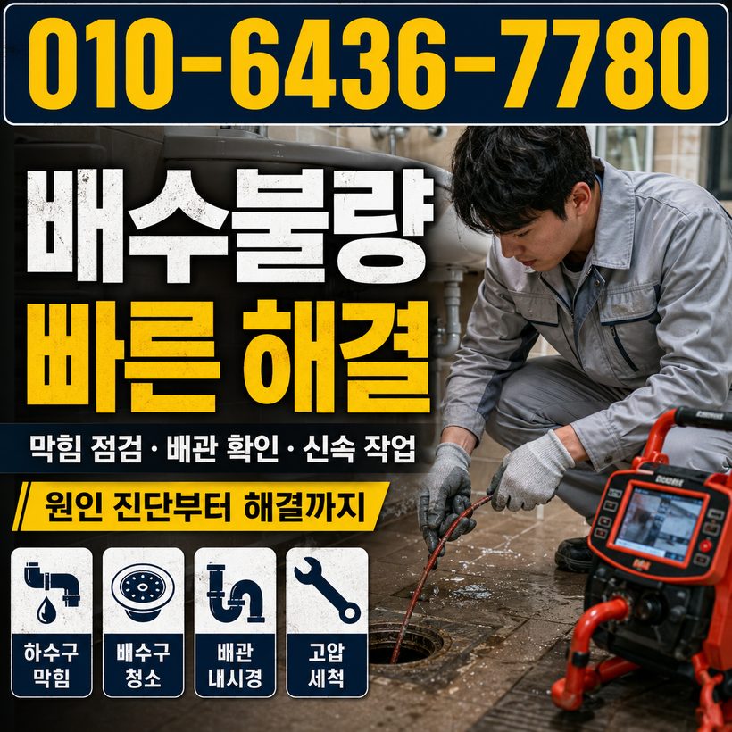 봉산면 하수구막힘 빠른출동 4