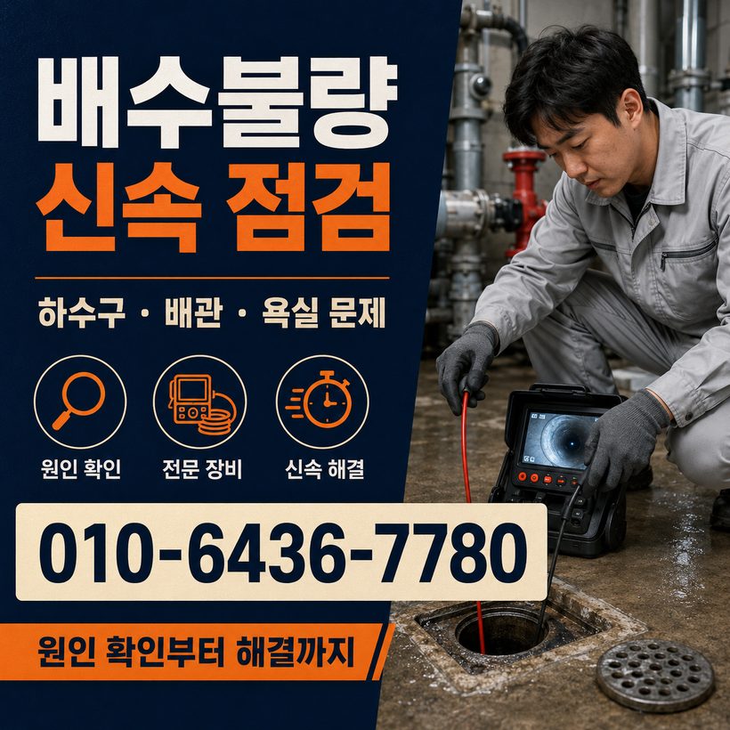 사벌국면 지역 하수구막힘 관련 이미지