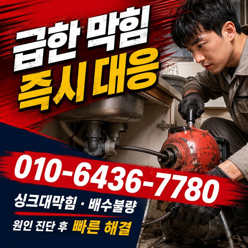 중동면 지역 싱크대뚫음 관련 이미지